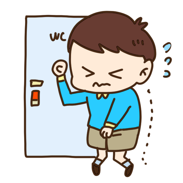トイレを我慢する人のイラスト かわいいフリー素材が無料のイラストレイン