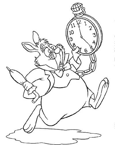 Alice In Wonderland Coloring Pages