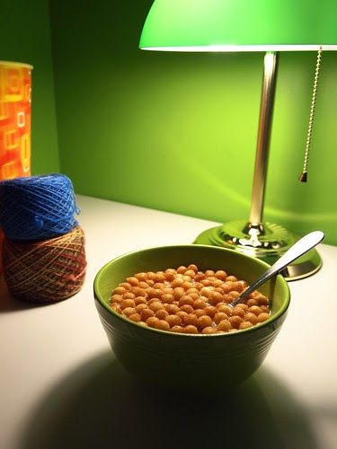 garlic soup with soup pearls