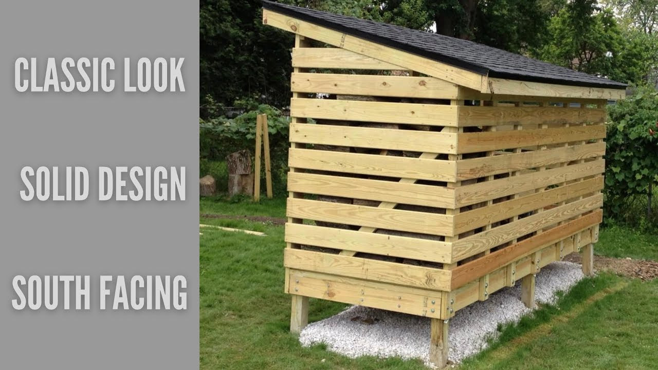 How to build a Firewood-Storage Shed - YouTube