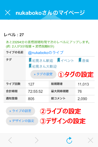 ツイキャス レベル と は