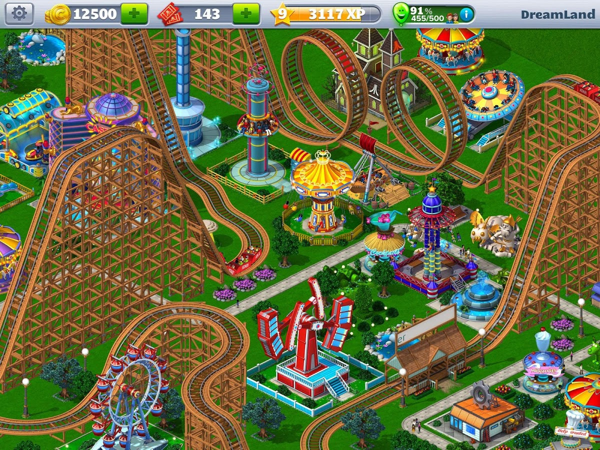 RollerCoaster Tycoon 4 Mobile 1.3.1 MOD APK (Unlimited Money)