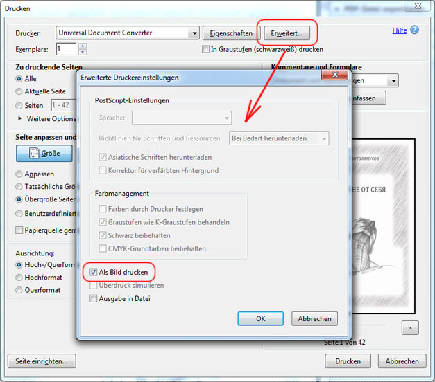 PDF als JPG speichern - Universal Document Converter