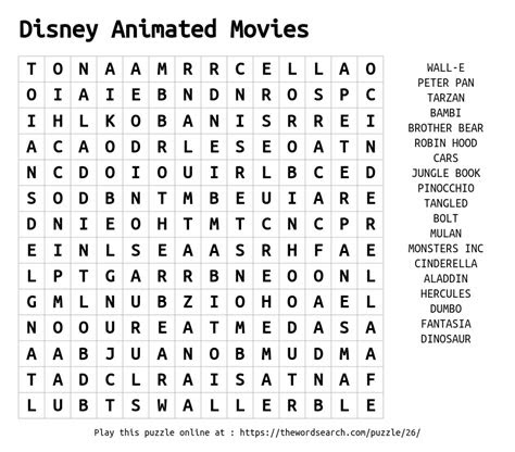  download word search on disney animated movies