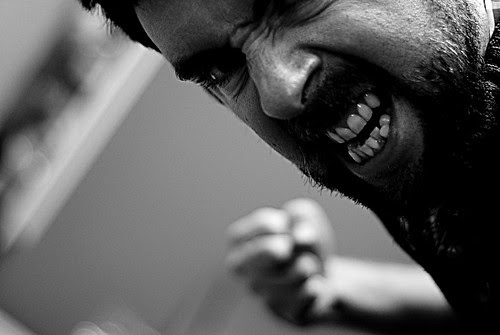 He grabbed my camera then hit me!