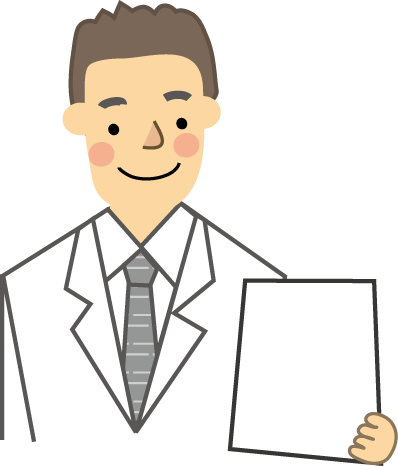 医療 白衣の男性のイラスト 無料イラスト フリー素材