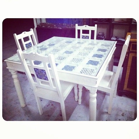 plastik putih alas meja