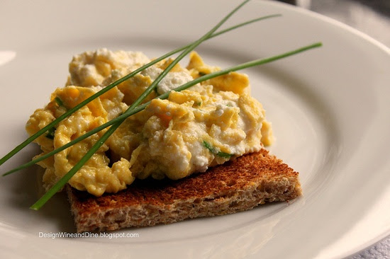 Soft Scrambled Eggs with Fresh Ricotta and Chives by Care