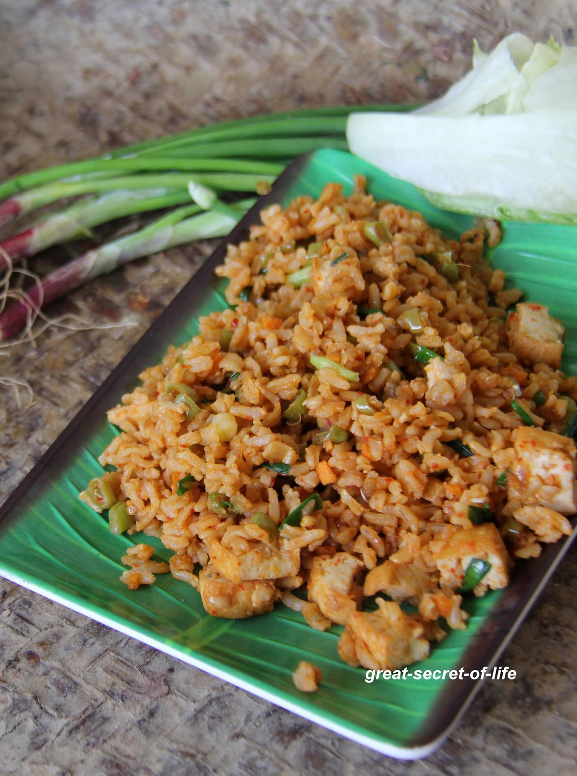 Vegetarian Nasi Goreng Vegan Nasi Goreng Indonesian Fried Rice Great Secret Of Life Tasty Recipes
