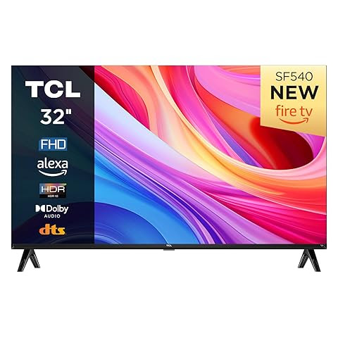 TCL 32SF540 - 32 Zoll FHD Smart Fernseher - HDR & HLG-Dolby Audio-DTS Virtual X /DTS-HD-Metall Randlos-Dual-Band Wifi 5-mit Fire OS 7 System