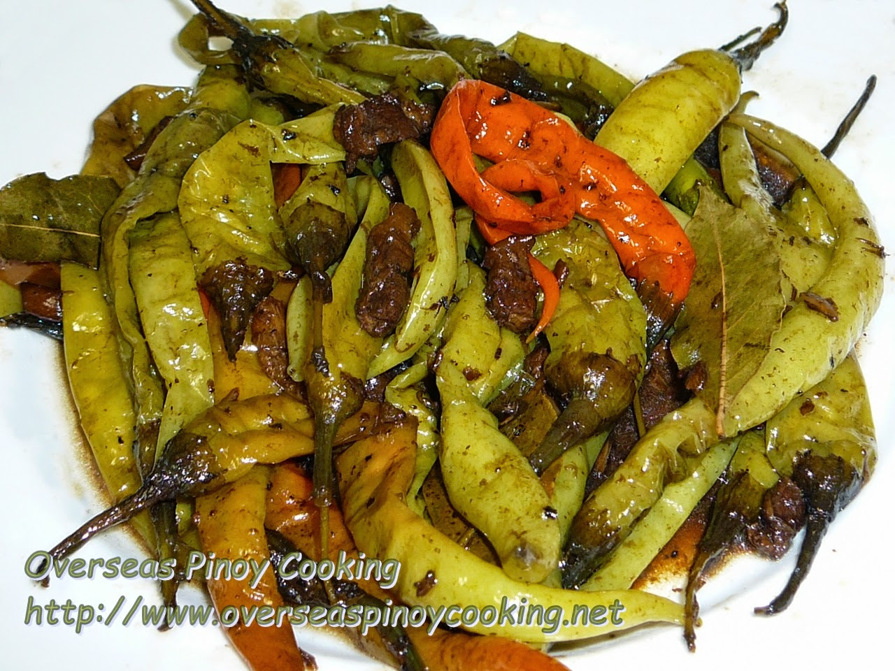 Green Long Chili Adobo