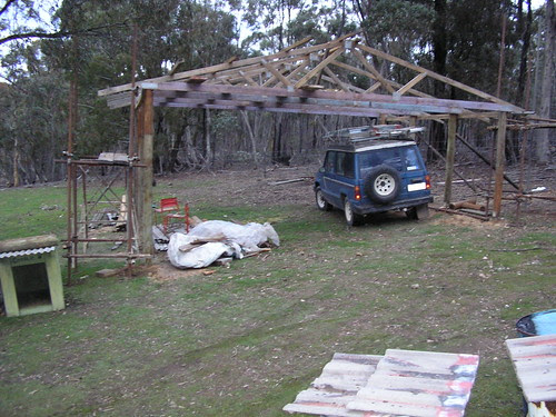 work on the shed progresses