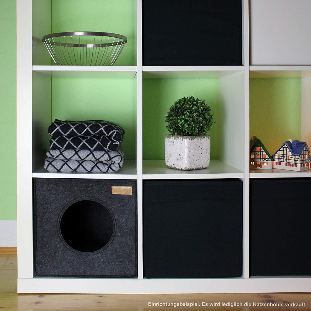 Lit De Chat Karaluna I Feutre De Haute Qualite I Convient Pour Ikea Kallax Ou Expedit I Maison De Chat I Boite Carree Maison Pour Chiot Et Chaton Beewik Shop