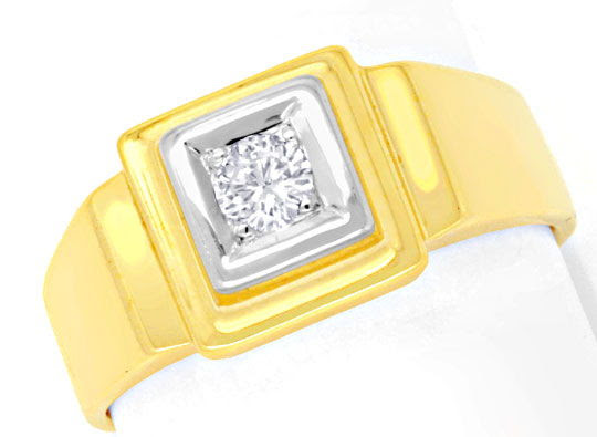 Originalfoto MASSIVER BRILLANTRING 0,18ct RIVER LUPENREIN 1.550€ NEU