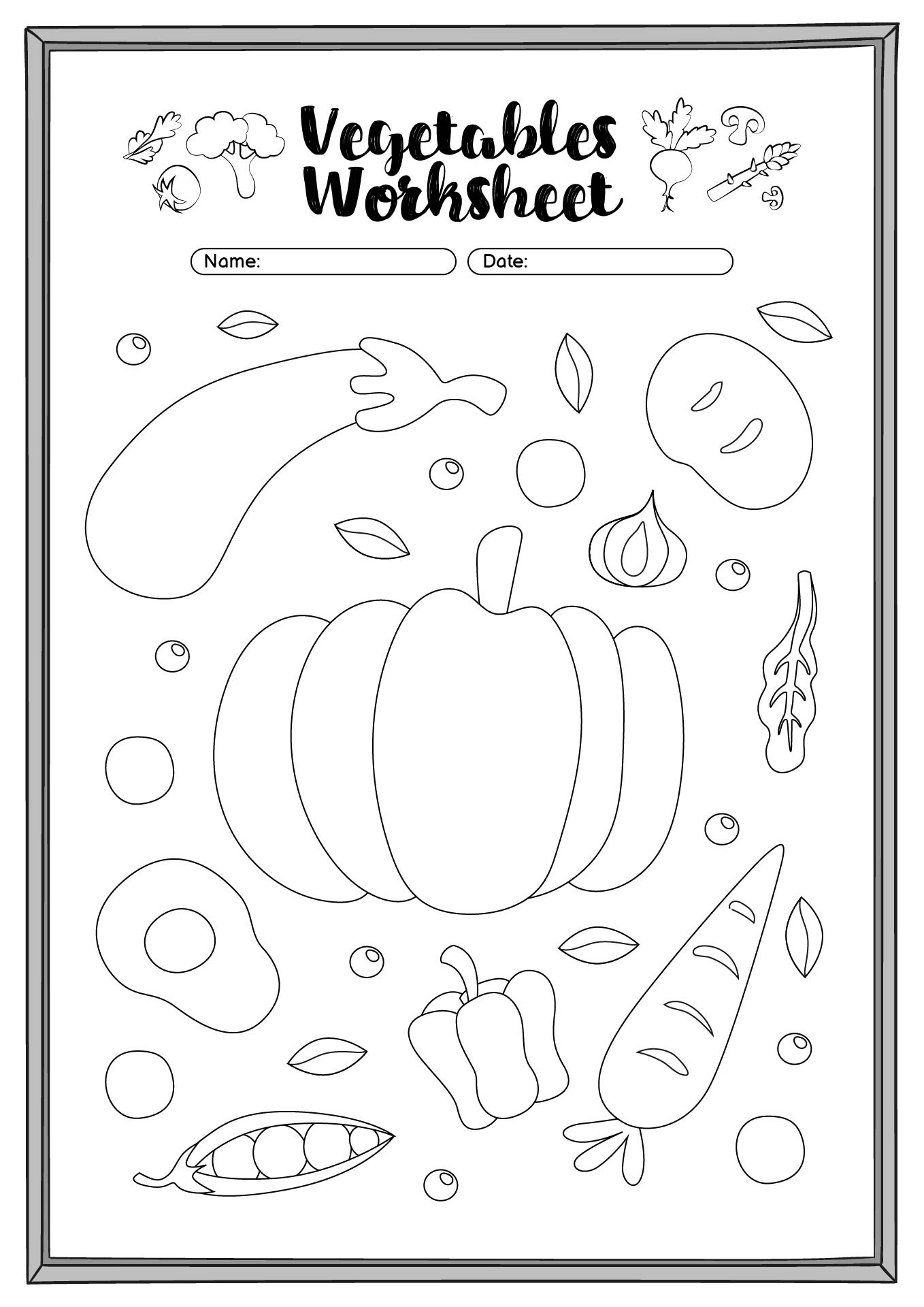 Download 14 Best Images of V Is For Vegetables Worksheet - Kids Coloring Pages Vegetables, Letter V ...