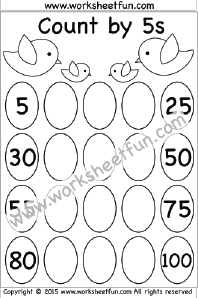 Skip Counting by 5 – Count by 5s – 1 Worksheet / FREE ...