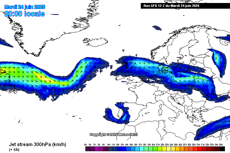 JET STREAM sur METEOCIEL