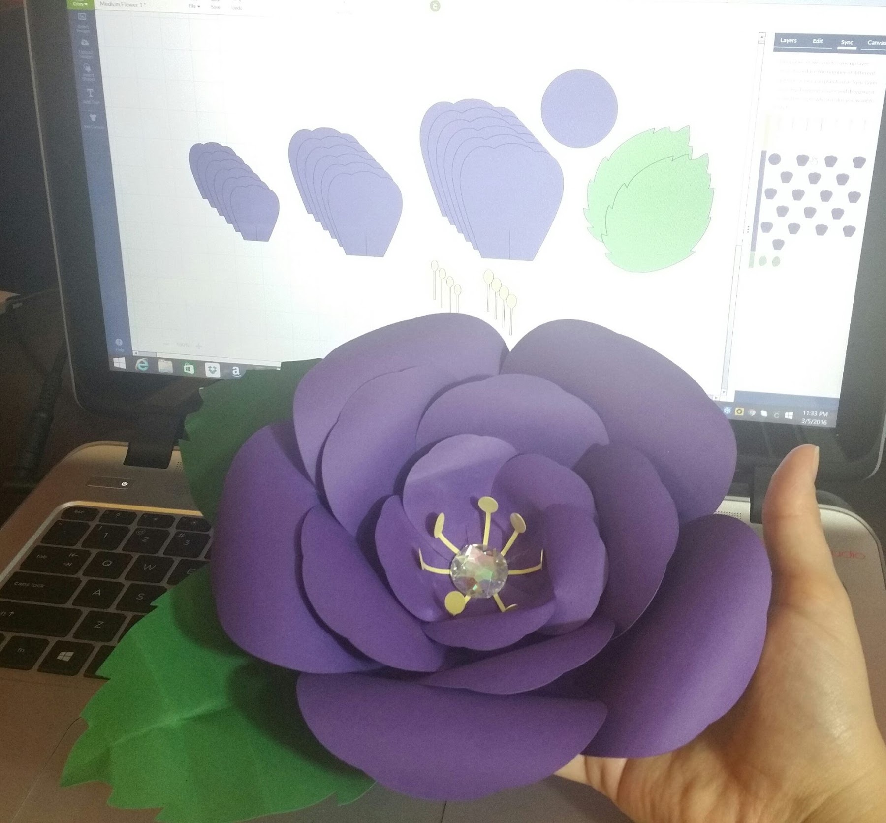 Download Free 336 Free Large Paper Flower Templates Svg SVG PNG EPS DXF File for Cricut, Silhouette and Other Machine