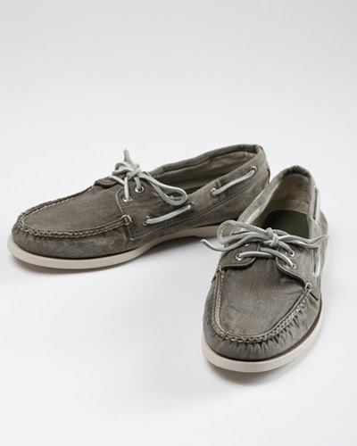 Sperry  on Sperry Washed Canvas Boat Shoe   Por Homme   Men S Lifestyle  Fashion