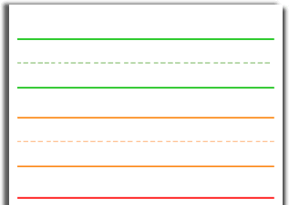 Red And Blue Lined Handwriting Paper Printable For Kindergarten