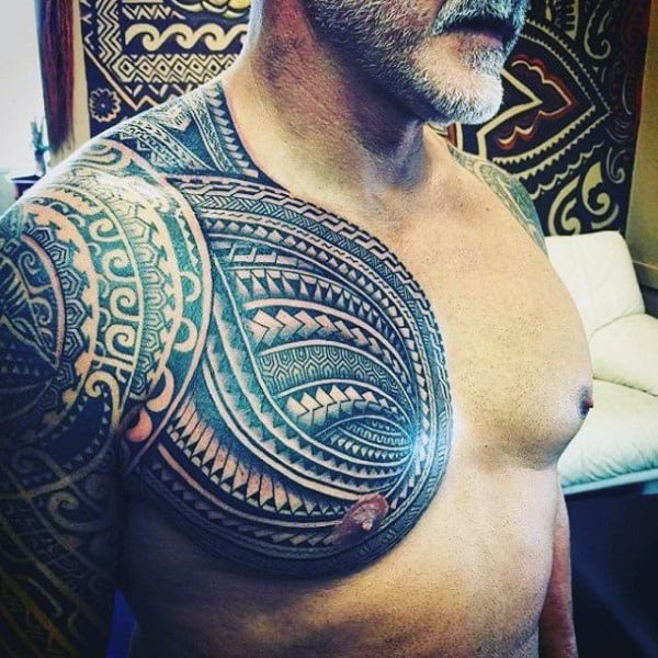 pictures of tribal shoulder tattoos