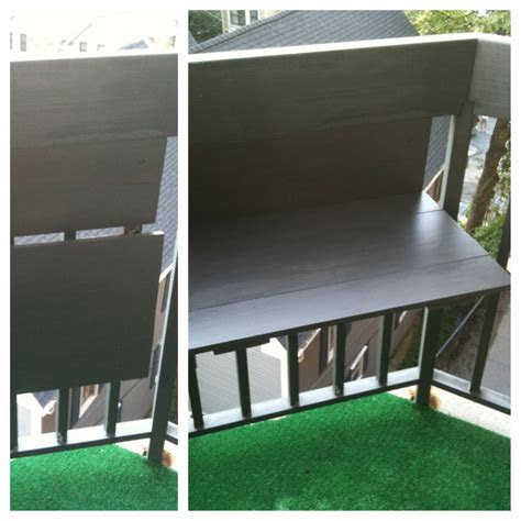 diy foldable balcony table great grilling diy