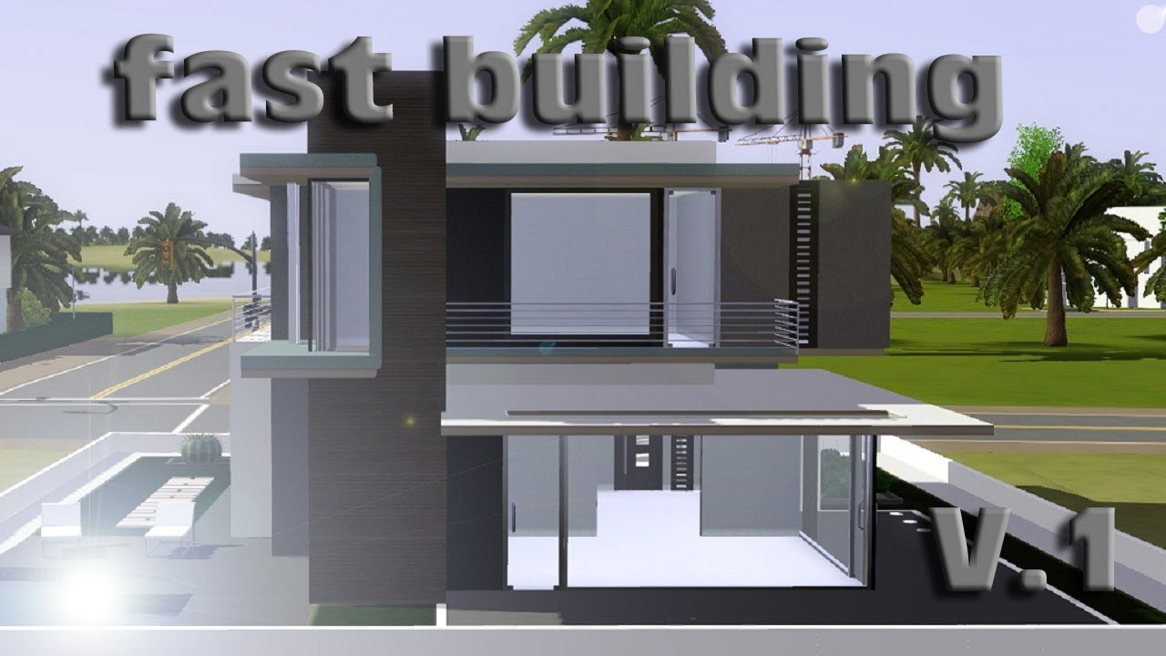 SIMS 3 speed building  small modern  house  V 1 IHDI YouTube