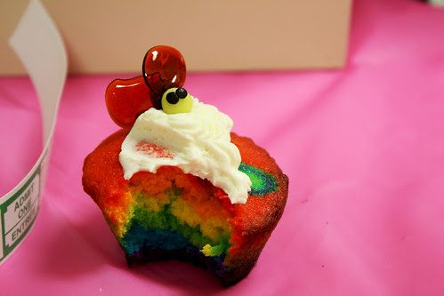 Rainbow Bee Cupcake