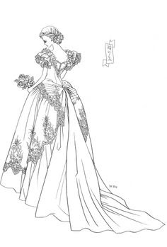236x349 Aristocratic Lady Sketch By Manga Artist Reiko Shimizu. Artbook