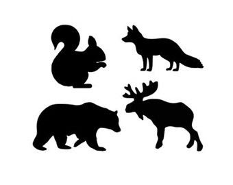 Download Woodland Animals Silhouette at GetDrawings | Free download