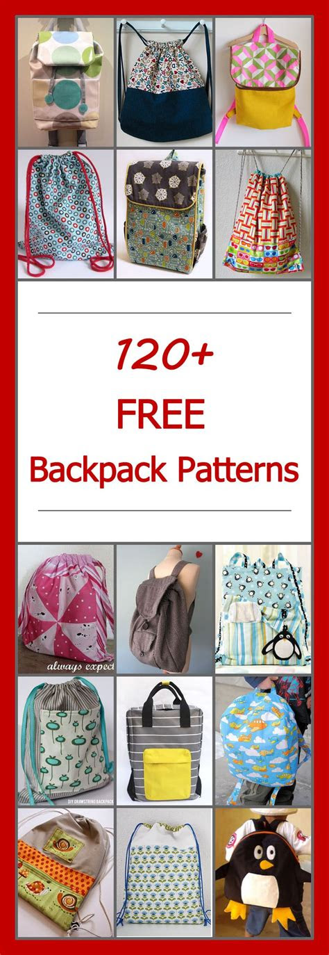 backpack patterns sewing patterns