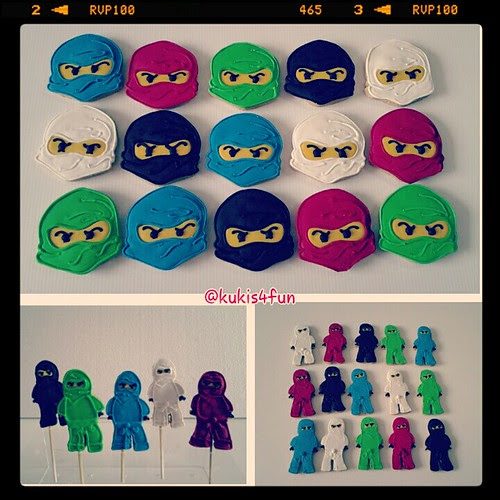 Ninjago Cookies by kukis4fun