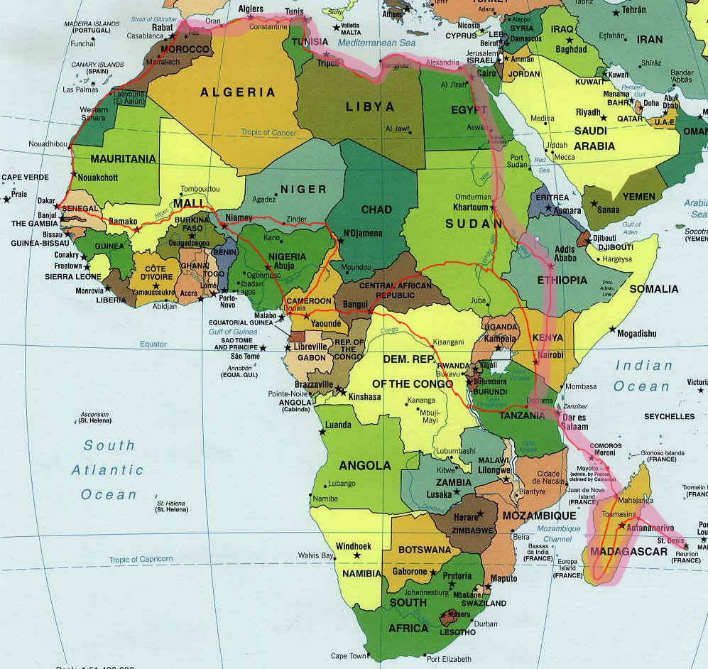 Info • carte les iles zanzibar • Voyages - Cartes