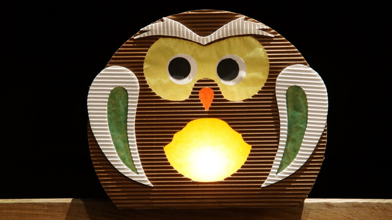 Laterne basteln zum St. Martinstag: Eulen Laternen - YouTube