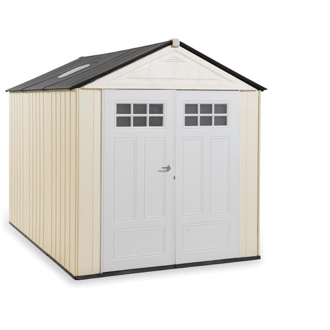 rubbermaid® - 1825260 - outdoor resin storage shed, 7' x