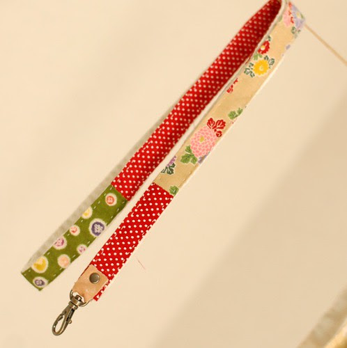 Patchwork lanyard