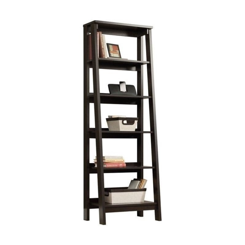 Buy Now Sauder Trestle 5 Shelf Bookcase in Jamocha Wood Before Special
Offer Ends