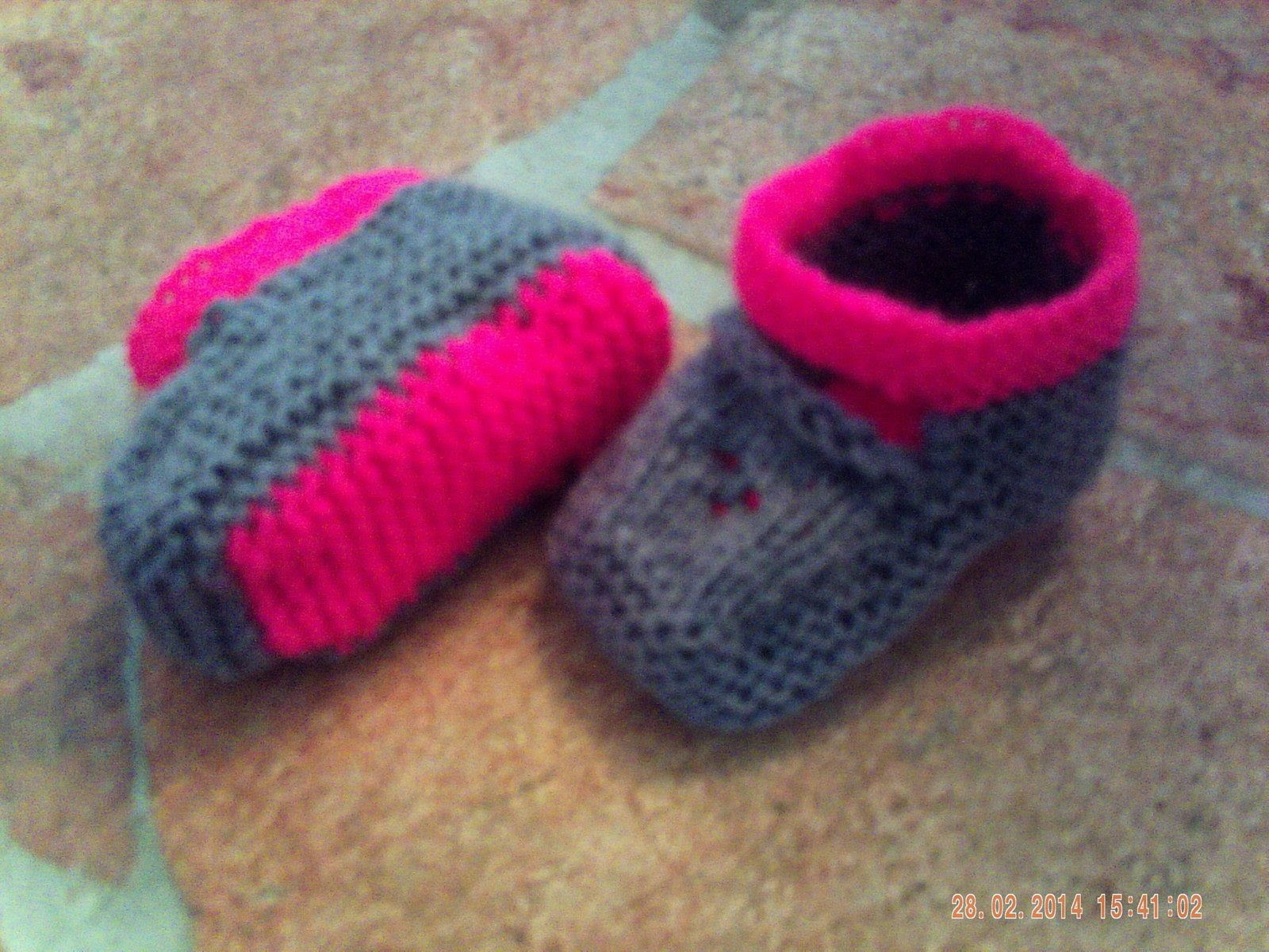 Chaussons Bebe Tricot Laines Passion Com