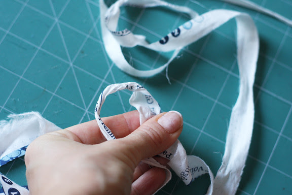 Shabby voile fabric flower tutorial