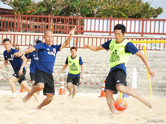 ビーチサッカー日本代表候補 沖縄でafc選手権前最後の選考合宿をスタート Jfa 公益財団法人日本サッカー協会