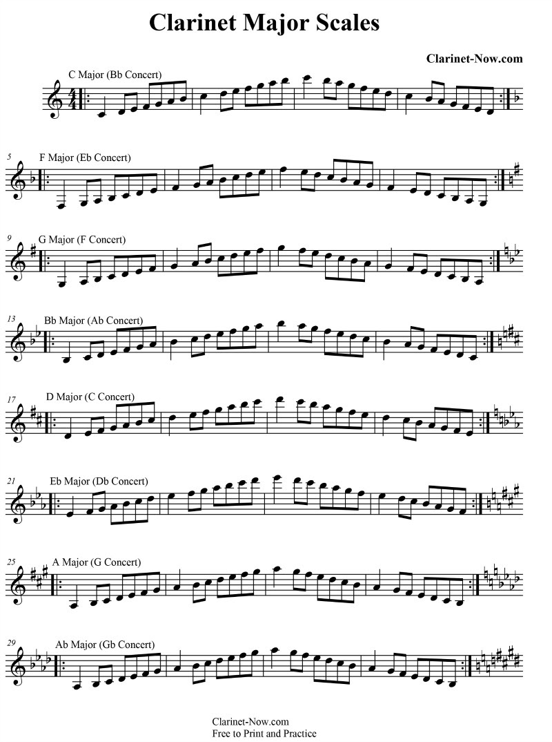 Clarinet Scales