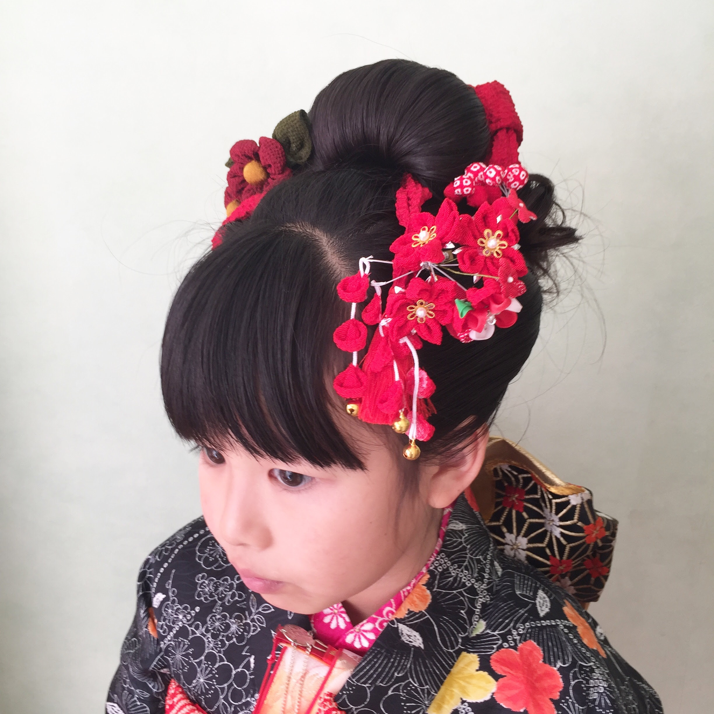 七五三 ７才 新日本髪風 Amarige アマリージェ 柏市 逆井 美容室 美容院