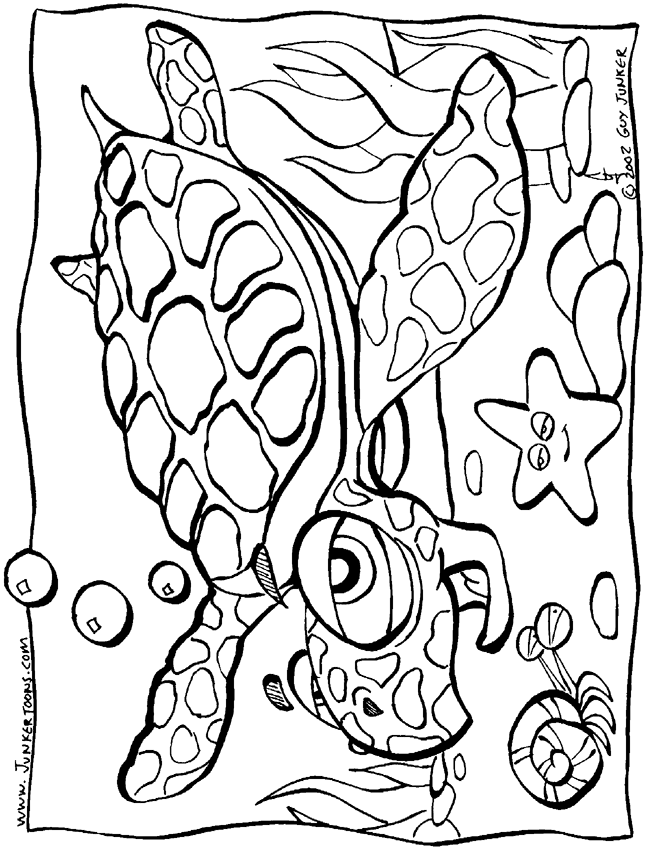 under the sea coloring pages to download and print for free