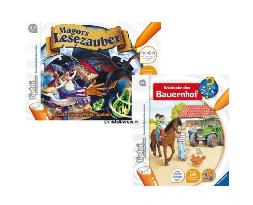 Ravensburger 005116 Tiptoi Magors Lesezauber und 005802 Buch Entdecke den Bauernhof