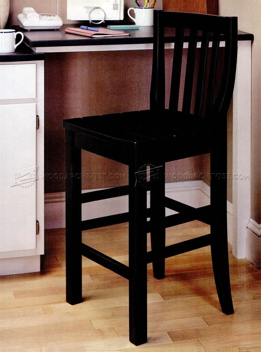 kitchen stool plans • woodarchivist