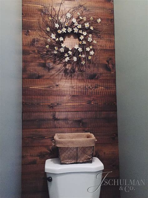 diy wood panel bathroom accent wall jessen
