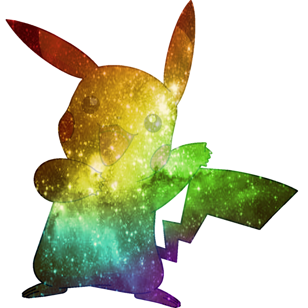 Rainbow Galaxy Pikachu by CrystalWindRhyka on DeviantArt
