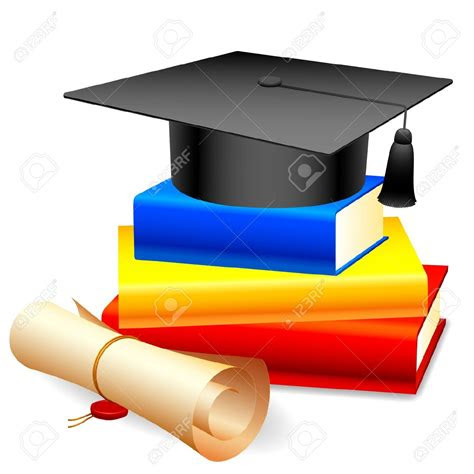 graduation cap  diploma clipart  clip art