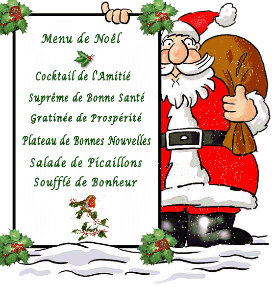 Menu De Noel