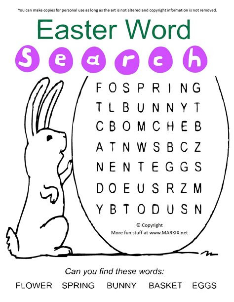 This easter word search is one of the free printable easter activities that you can print off to keep the kids busy while they wait for the . easter bunny word search fun printable coloring activity pages